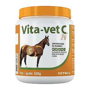Vita-Vet C Vetnil Pó Suplemento Para Equinos & Muares 500 g