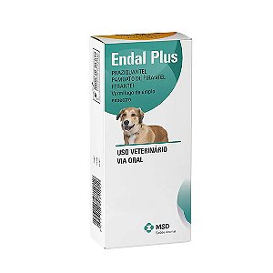 Vermífugo Cães Endal Plus 4 comprimidos