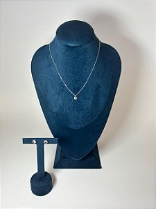 Conjunto Ponto de Cruz Lilas