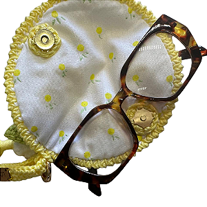 Porta óculos crochê