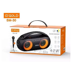 Caixa De Som 40w A´Gold PRO SM-30