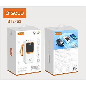 Carregador Portátil, Power Bank 50000mAh, Carregamento Rápido 22.5W, 4 Saídas USB, Display LED, Lanterna Embutida,e Type-C