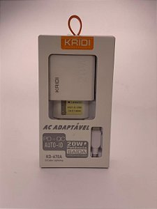 Carregador Turbo PD+QC 20W Auto-ID