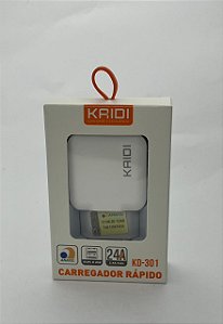 Carregador Rápido Duplo USB 2.4A KD-301