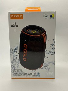 Caixa de Som A´Gold 5W Bluetooth IPX6