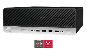Ccomputador HP Elitedesk 705 G4 AMD Ryzen 5 pro 2400g 8gb ssd 240gb + Brinde HD 500gb