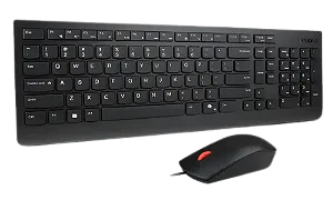 Kit Teclado e Mouse com Fio Lenovo Essential