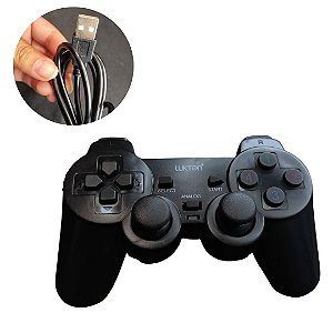 Controle com Fio USB para PC e TV – Joystick Gamer Crowley