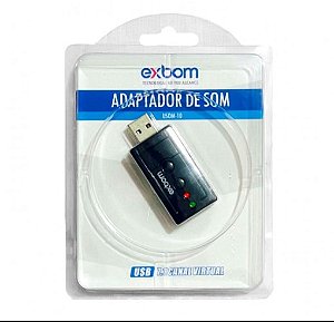 ADAPTADOR DE SOM USB 7.1 EXBOM