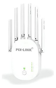 REPETIDOR AMPLIFICADOR WIRELESS 1200Mbps 6 ANTENAS 802.11 PIX LINK - WR60T