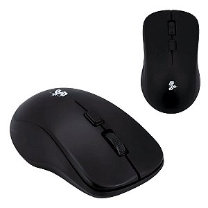 MOUSE SEM FIO PROFISSIONAL WIRELESS 2.4 GHZ OFFICE PRO 5+ PRETO