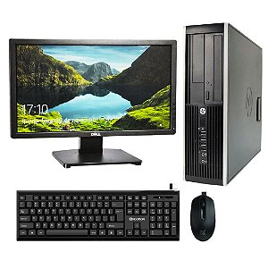 DESKTOP HP COMPAQ I3 4GB SSD 120GB - MONITOR DELL 18´5 LED HD