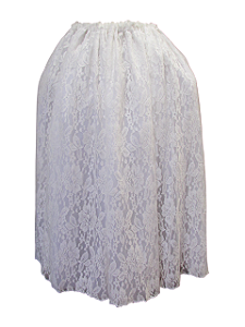 Saia de Renda Branca