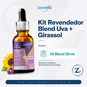Kit Revendedor com 10 Blend Uva + Girassol 30ml + 5 Amostras Grátis