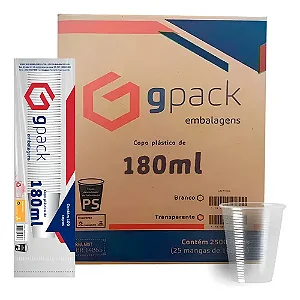 Caixa Copo Descartável 180Ml
