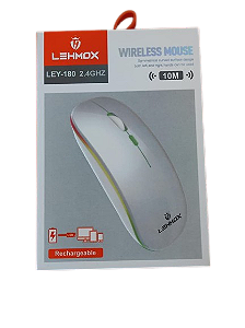 Mouse Lehmox LEY-180 - Wireless e Recarregável