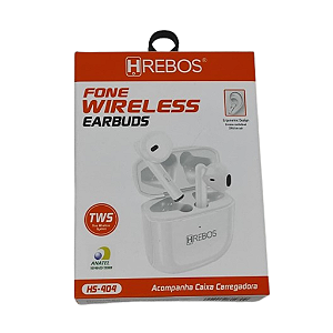 Fone Wireless Earbuds Hrebos - TWS HS-404