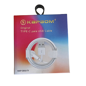 Cabo Tipo C para USB Kapbom - KAP-305-TY
