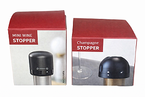 Conjunto Rolha de Vinho e de Champanhe