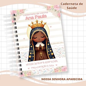Caderneta de Vacinação no Tema Nossa Senhora Aparecida