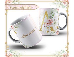 Caneca Personalizada no Tema Alfabeto