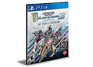 Monster Energy Supercross The Official Videogame 3 Ps4 e PS5 Mídia Digital
