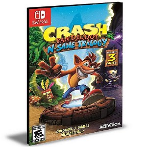 Crash Bandicoot N. Sane Trilogy NINTENDO SWITCH Mídia Digital