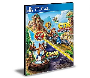 Pacote Crash Bandicoot N. Sane Trilogy + CTR Nitro-Fueled  Ps4 e Ps5  Mídia Digital
