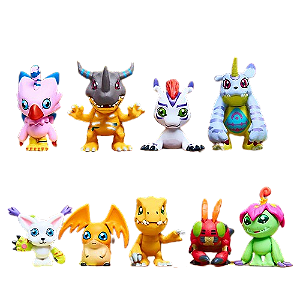 Pack 9 Figures Digimon Adventures - Animes e Mangás