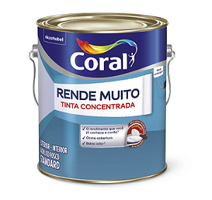 Coral Tinta Acrílica Rende Muito Branca (3,6L) Galão