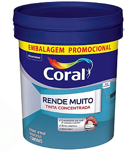 Coral Tinta Acrílica Rende Muito Branca (20L) Balde