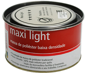 Maxi Rubber Massa Poliéster Maxi Light (400G)