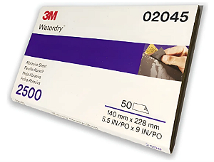3M Lixa Dágua 2500 (UND) 1/2 Folha
