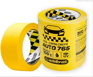 Adelbras Fita Crepe Automotiva Alta Performance 48mm X 40m Amarela (UND)