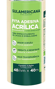 Adelbras Fita Crepe Transparente Empacotamento 48x40 (UNID)