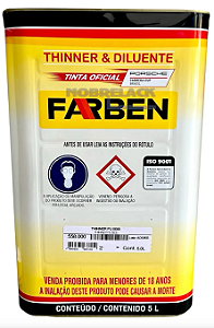 Farben Thinner/Diluente PU e Poliester 8000(5L)