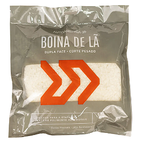 AutoAmerica Boina Dupla Face Lâ Branca Macia 8"