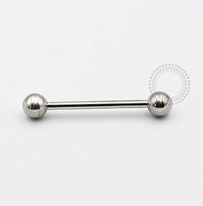 PB07 Barbell Tradicional 1.6mm Aço 316L