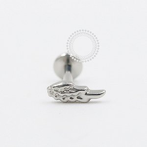 PB125 Labret Mini Asa Aço 316L