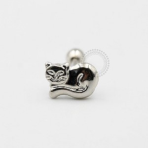 MBA27 Microbell Reto Gato Banho Ródio