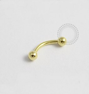 AP03 Microbell Curvo Tradicional Banho Ouro