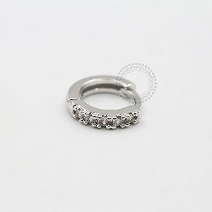 ARA30 Argola Articulada 5 CZ Banho Ródio