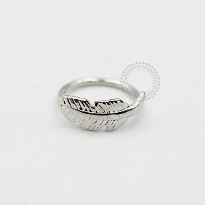 ARA47 Argola Pena Banho Ródio