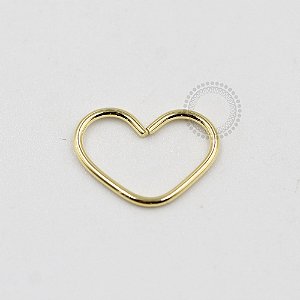 CR02 Daith Coração Fino Banho Ouro 18K