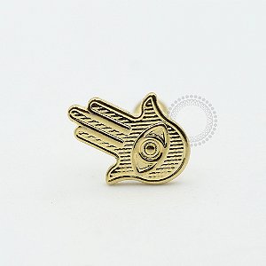 MB29 Microbell Reto Mão Hamsa Banho Ouro