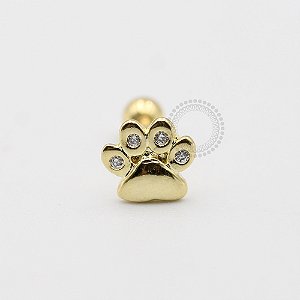 MB65 Microbell Patinha CZ Banho Ouro