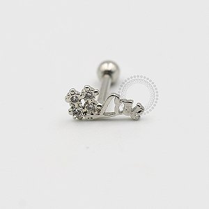 MBA02 Microbell Reto Love Banho Ródio