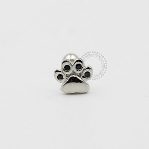 MBA14 Microbell Patinha CZ Black Banho Ródio