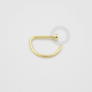 NR33 D Ring Banho Ouro