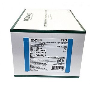 CT22 Caixa Cateter Polymed 22G